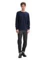 Langarmshirt aus Baumwolle XL Regular Fit - Sky Captain Blue
