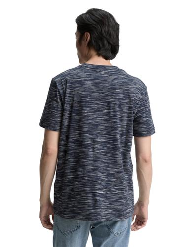 T-Shirt mit Muster XL Regular Fit - Navy Multicolor Inject