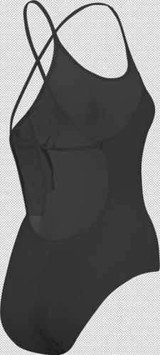 PUMA Damen Badeanzug SWIM WOMEN V-NECK CROSSBACK SW S in Schwarz