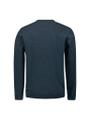 Pullover Crewneck 2 Coloured Melange Blau XXL