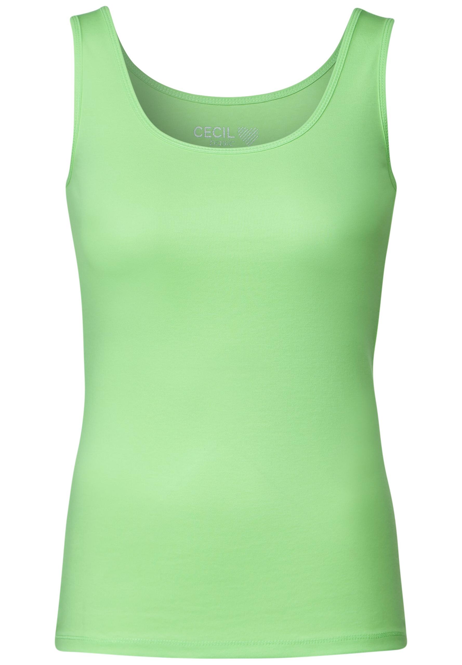 Basic Top in Unifarbe XL - Matcha Lime