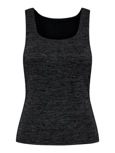 ONLROMA S/L 2-WAYS SHINE TOP JRS S Normal geschnitten - Black