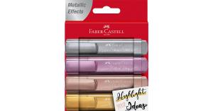 Textmarker Metallic, 4 Farben