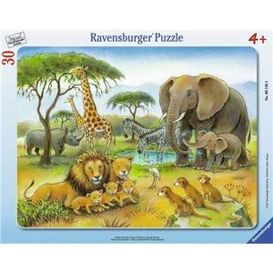 Ravensburger Puzzle - Rahmenpuzzle - Dschungeltiere, 30 Teile