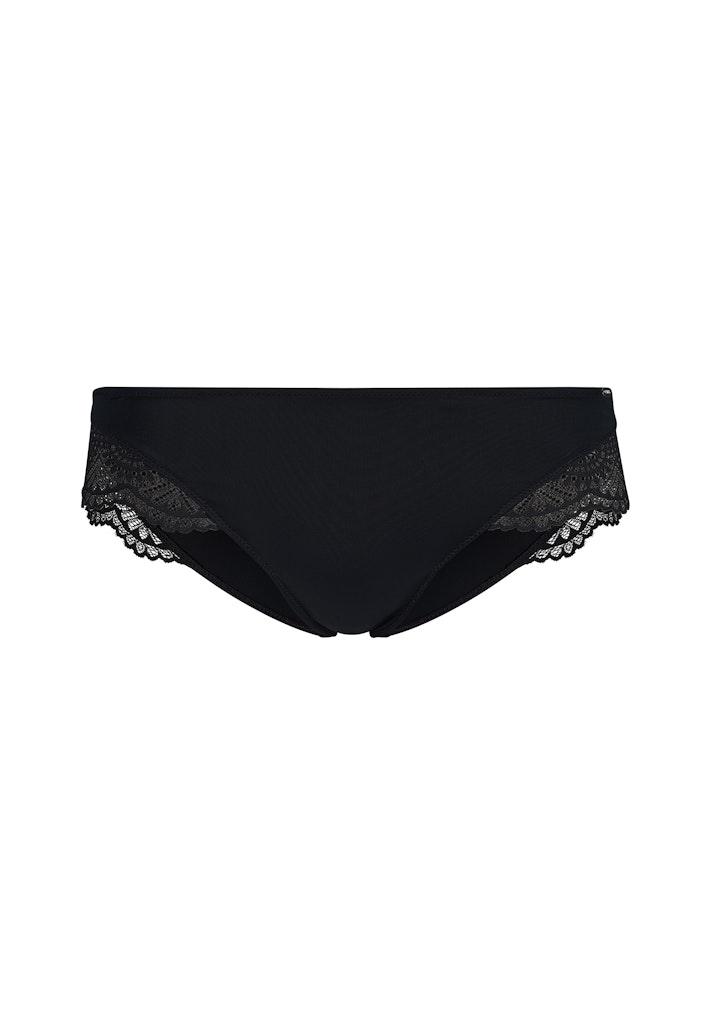 Skiny Damen Cheeky Panty Micrornaments Schwarz 40