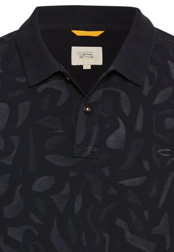 Kurzarm Poloshirt aus reiner Baumwolle M Regular Fit - Dark Navy