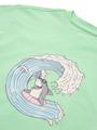 Oversize T-Shirt mit Print 92/98 Oversized Fit - Soft Neo Green
