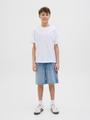 JJITONY JJORIGINAL SHORTS AKM 920 SN JNR 158 Locker geschnitten - Blue Denim