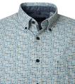 Freizeithemd L Casual Fit - Aqua Bis Petrol
