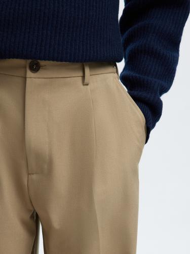 SLH220-LOOSE FINN FLEX PANTS NOOS XXL Locker geschnitten - Greige