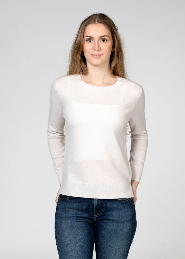 NOS Pullover, Rundhals Beige 46