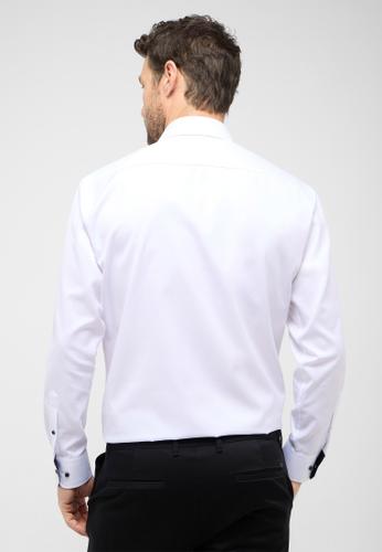 Cover Shirt Twill Langarm 42/Langarm - 65cm COMFORT FIT - Weiß
