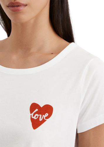 Print-T-Shirt regular Weiß XXL