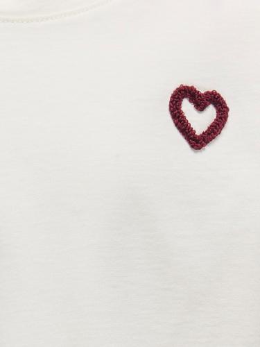 KOGANNA LIFE SS HEART TEE JRS Weiß 146/152