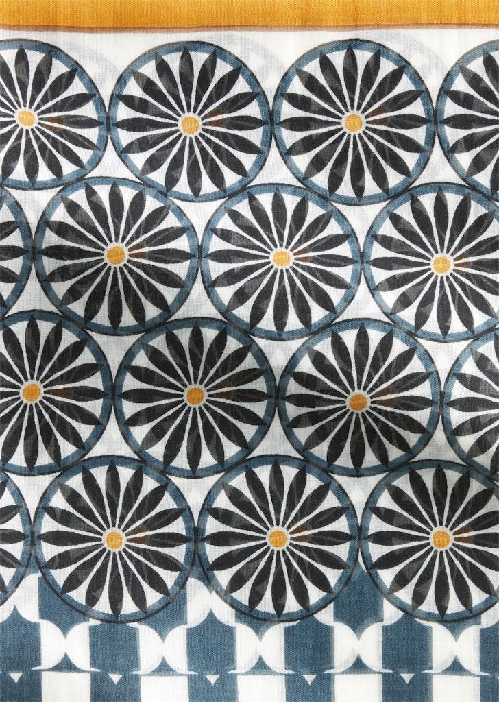 Schal mit Allover-Print OSO - Multi / Muted Blue