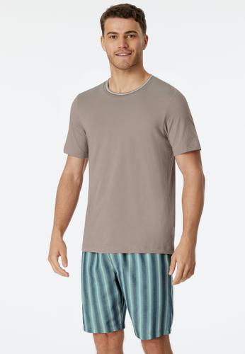 T-Shirt Rundhals 50 - Braungrau