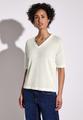 Strick-Look T-Shirt 36 - Off White