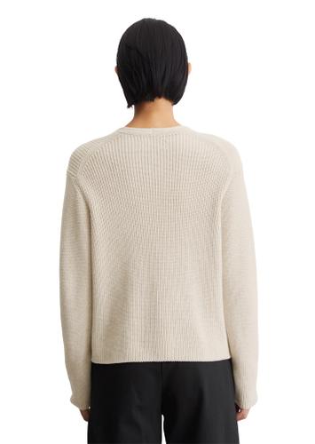 V-Neck-Cardigan relaxed Weiß S