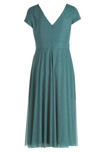 Cocktailkleid 44 Ausgestellt - Green/grey