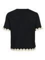 VICALISA O-NECK 2/4 TOP M Normal geschnitten - Black Beauty
