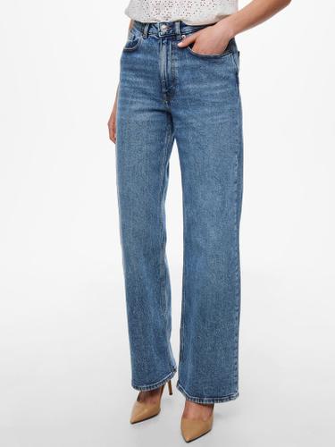 ONLJUICY HW WIDE LEG DNM REA365 NOOS 27/32 Weiter Beinschnitt - Medium Blue Denim