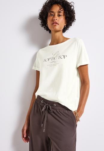 Shirt mit Turn-Up-Detail 38 - Off White