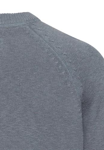 Strickpullover mit Rundhalsausschnitt XL Regular Fit - Stormy Blue