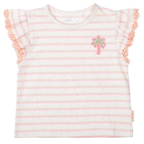 Md.-T-Shirt, Streifen 104/110 - Almond Mel-str