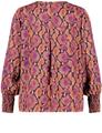 Bluse mit Python-Print 46 Figurumspielend | Leger - Caramel Gemustert