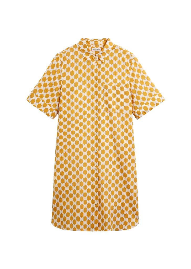 Print-Hemdblusenkleid relaxed 38 Relaxed Fit - Multi/ Golden Yellow