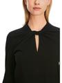 T-Shirt mit Knoteneffekt 38 - Black