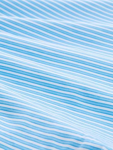 T-Shirt mit Knoten-Detail XL Regular Fit - Blue White Stripe