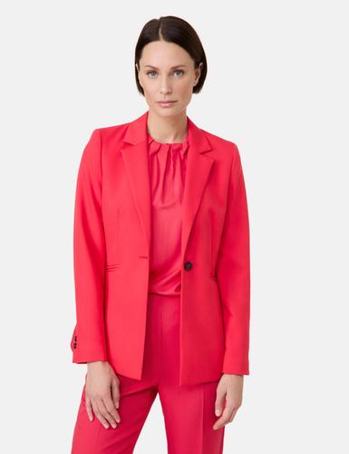 Taillierter Blazer mit Stitchings 36 Tailliert - Cherry Red
